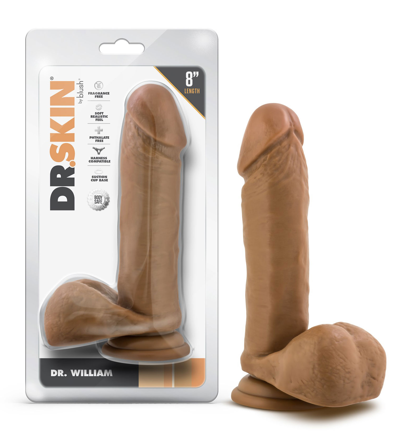 Dr. Skin - Dr. William - 8 Inch Dildo With Balls