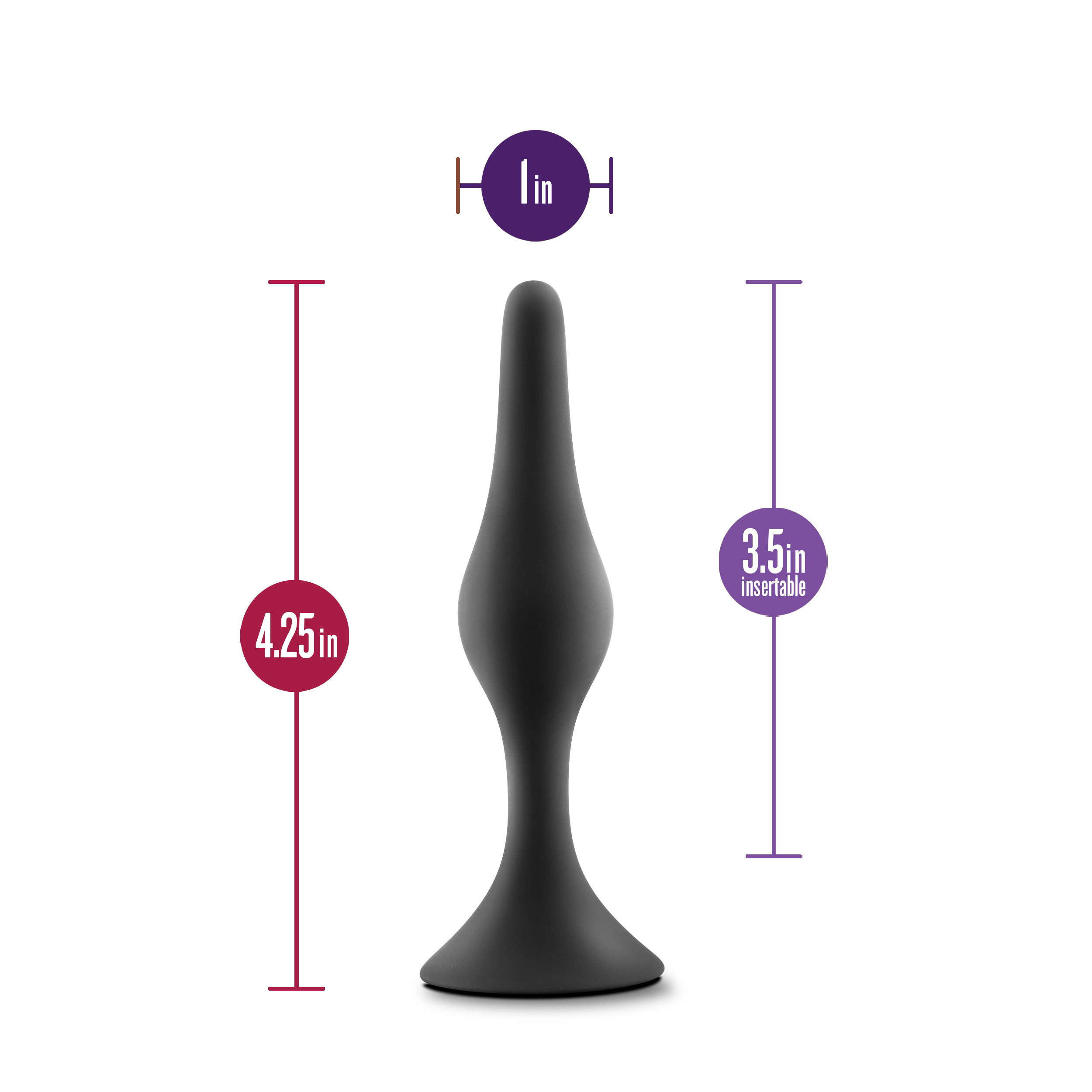 Anal Adventures Platinum - Silicone Beginner Plug