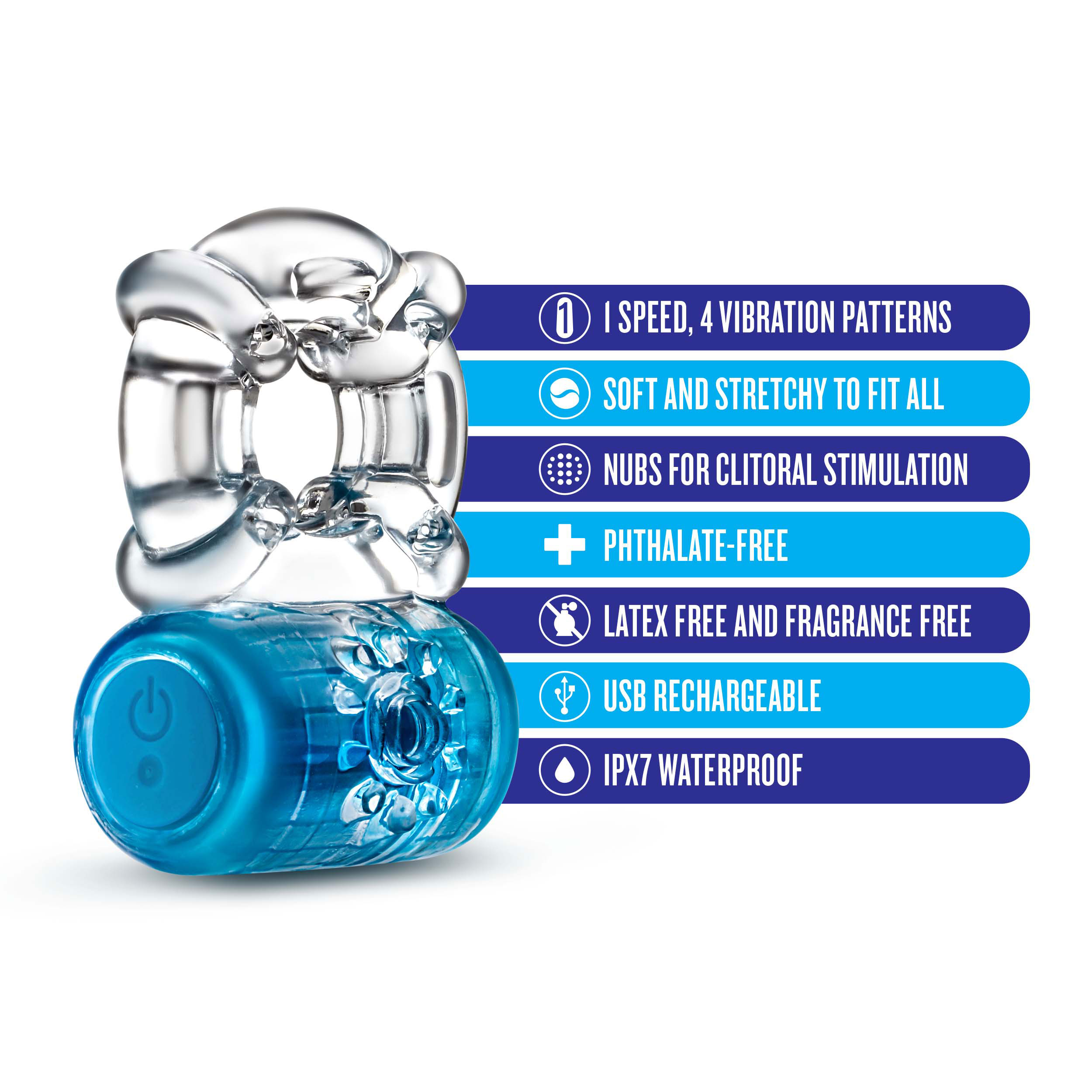 Play With Me Pleaser Rechargeable C-Ring