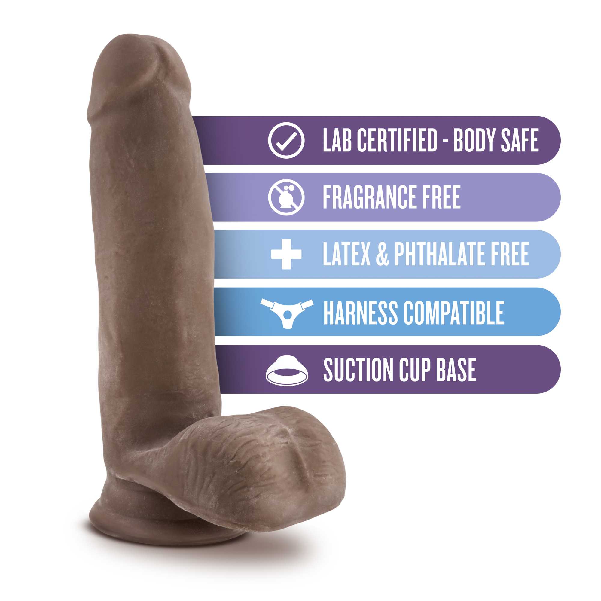 Au Naturel 7 Inch Sensa Feel Dildo