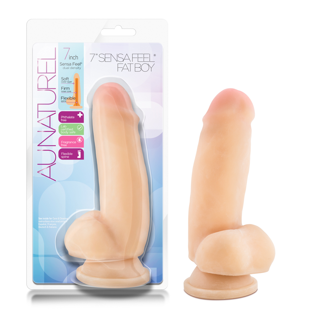 Au Naturel 7 Inch Sensa Feel Fat Boy