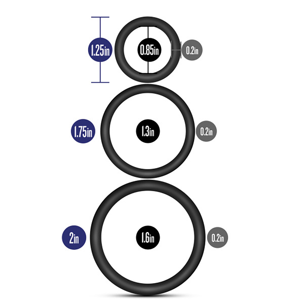 Performance - Vs4 Pure Premium Silicone Cockring Set