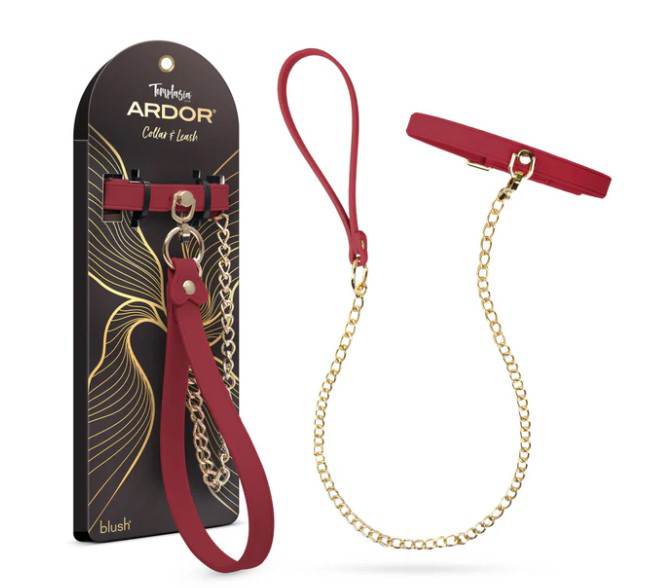 Temptasia Ardor - Collar and Leash​ - Red