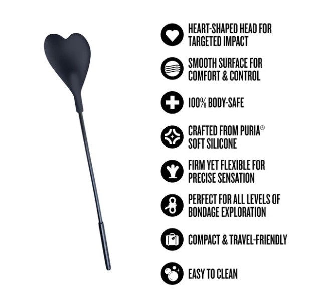 Temptasia Ardor - Heart Crop - Black