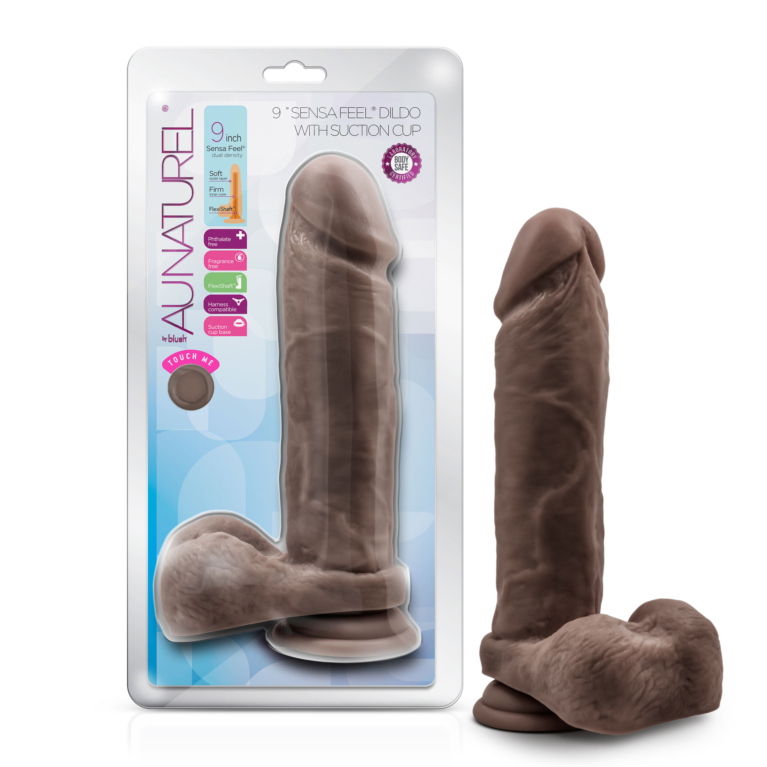 Au Natural - 9 Inch Dildo With Suction Cup