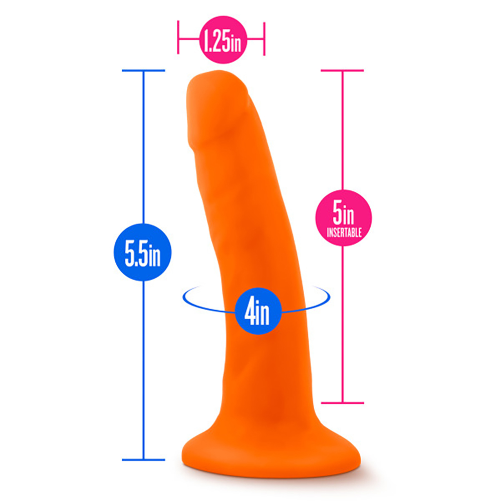 Neo - 5.5 Inch Dual Density Cock - Neon