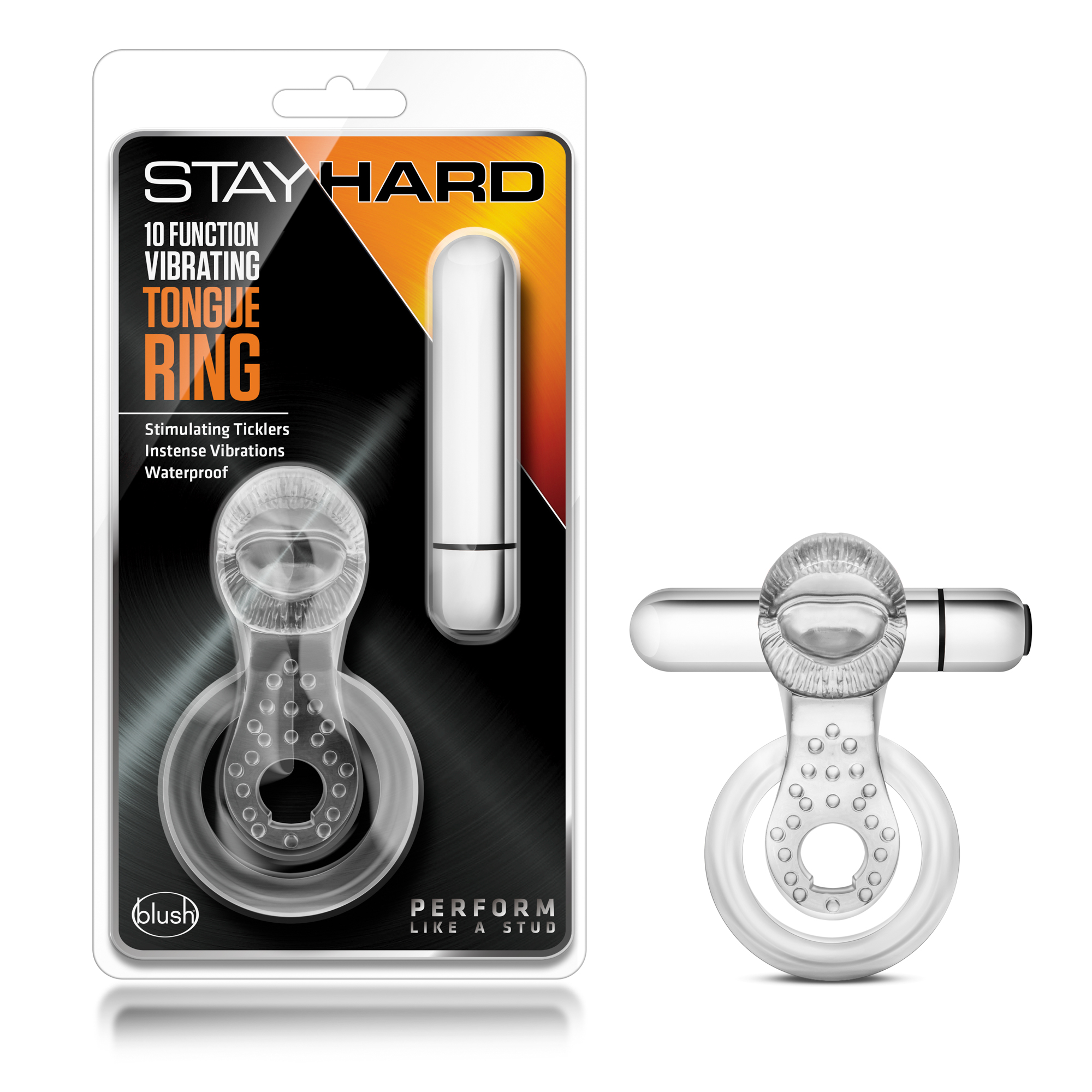 Stay Hard 10 Function Vibrating Tongue Ring
