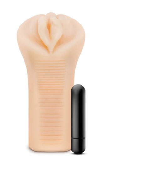 Enlust Emma Male Masturbator With Bullet Vibrator - Beige