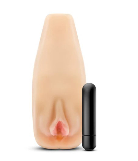Enlust Sabrina Male Masturbator With Bullet Vibrator - Beige