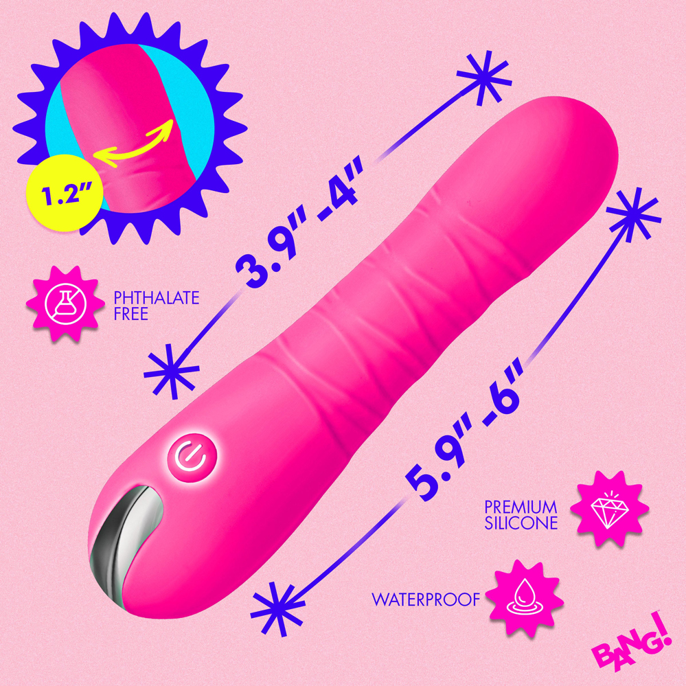 Thrusting Silicone Dildo - Pink