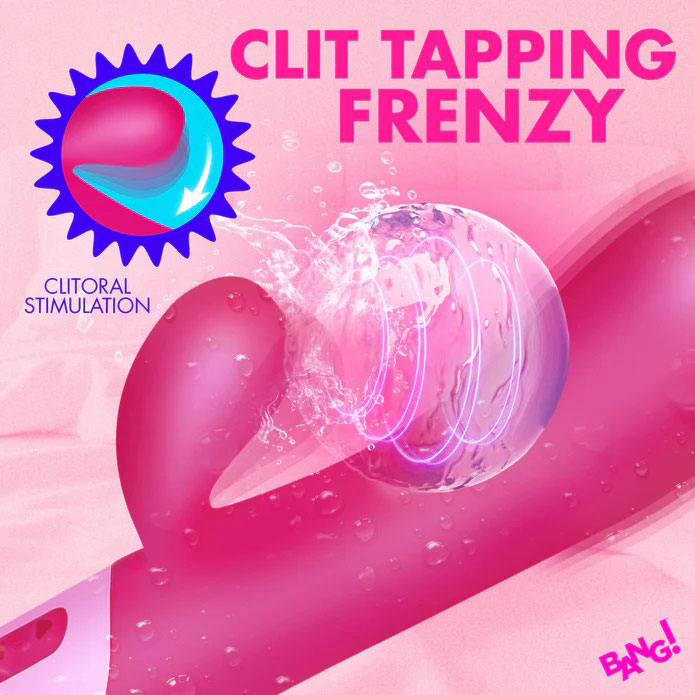 Clit Tapping Vibrating Rabbit - Pink