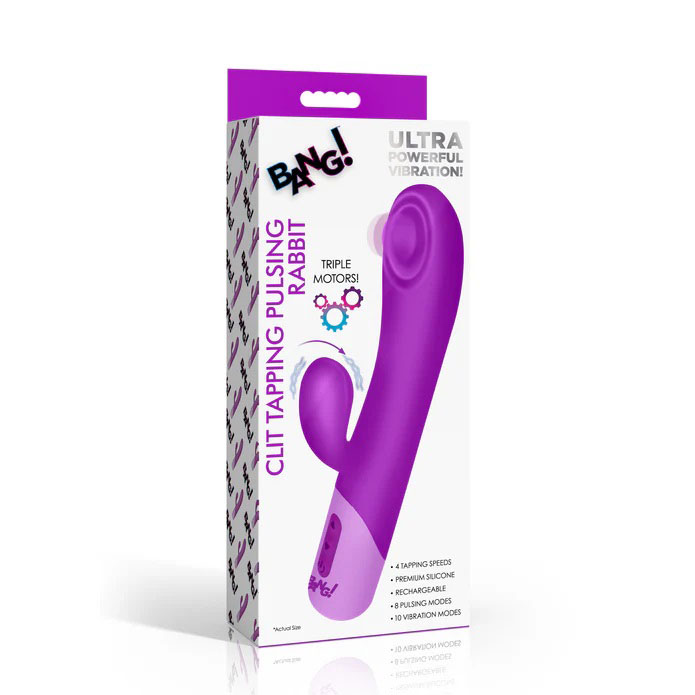 Clit Tapping Pulsing Rabbit - Purple