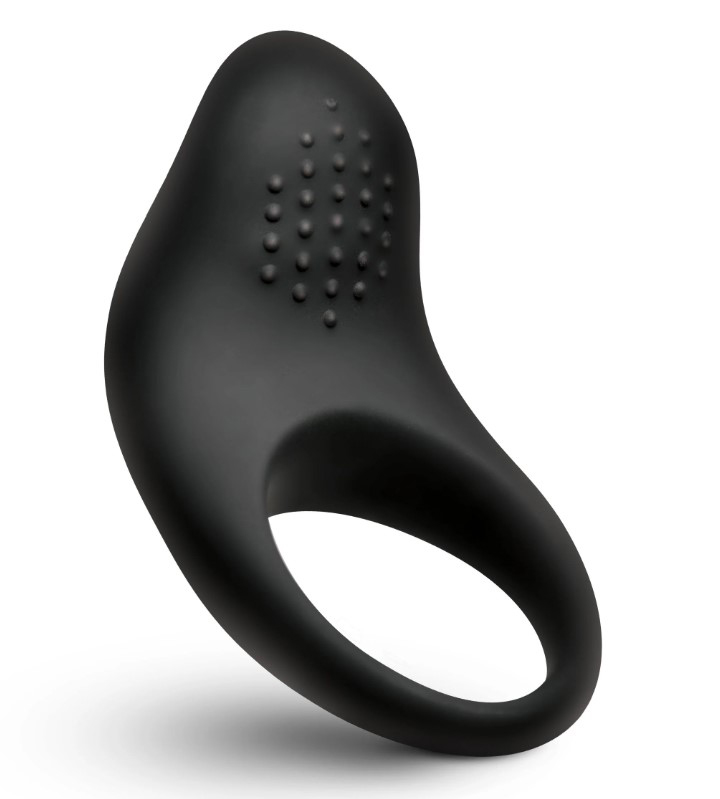 Vibrating Silicone Cock Ring - Black
