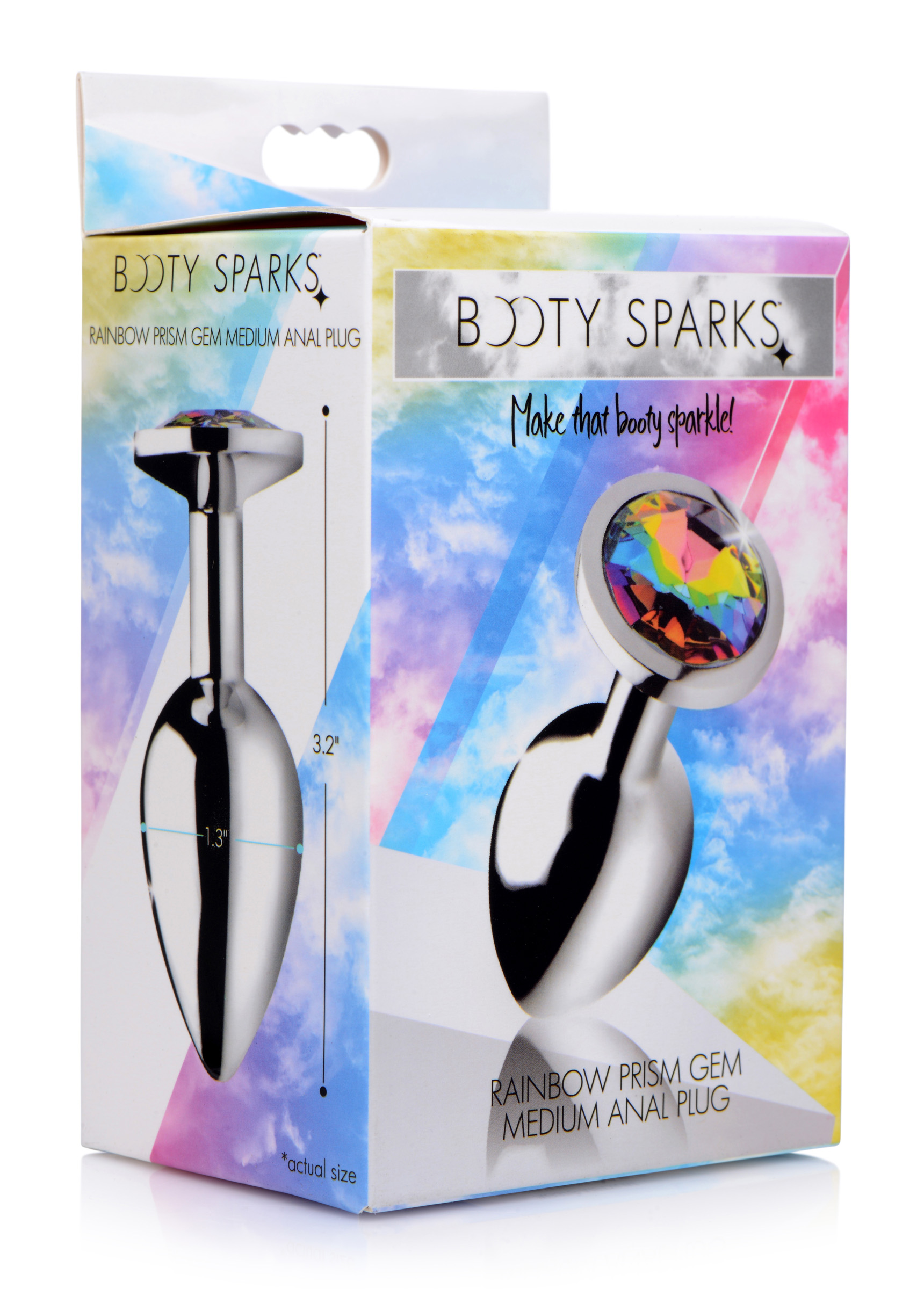 Rainbow Prism Gem Anal Plug