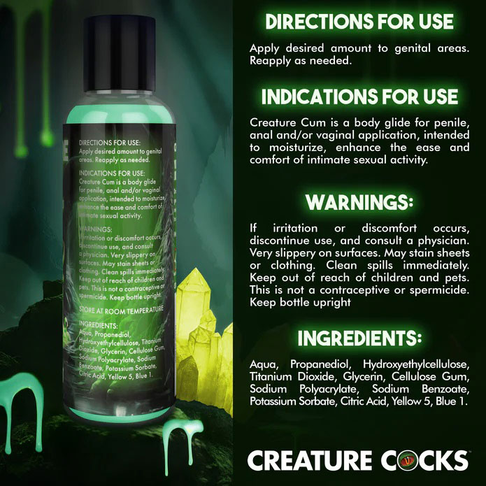 Creature Cum Green Water-Based Lubricant
