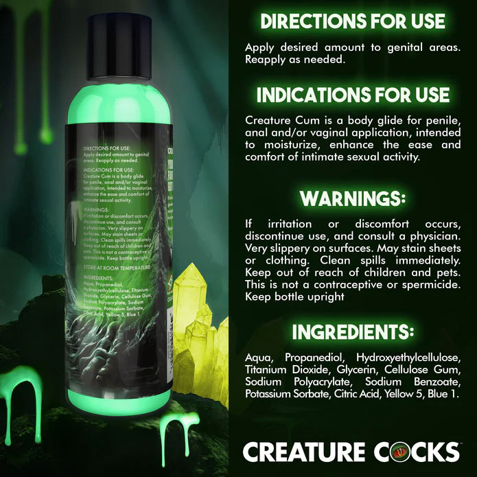 Creature Cum Green Water-Based Lubricant