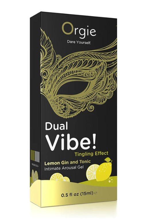 Dual Vibe Gin and Tonic Lemon Kissable Liquid Vibrator 15ml