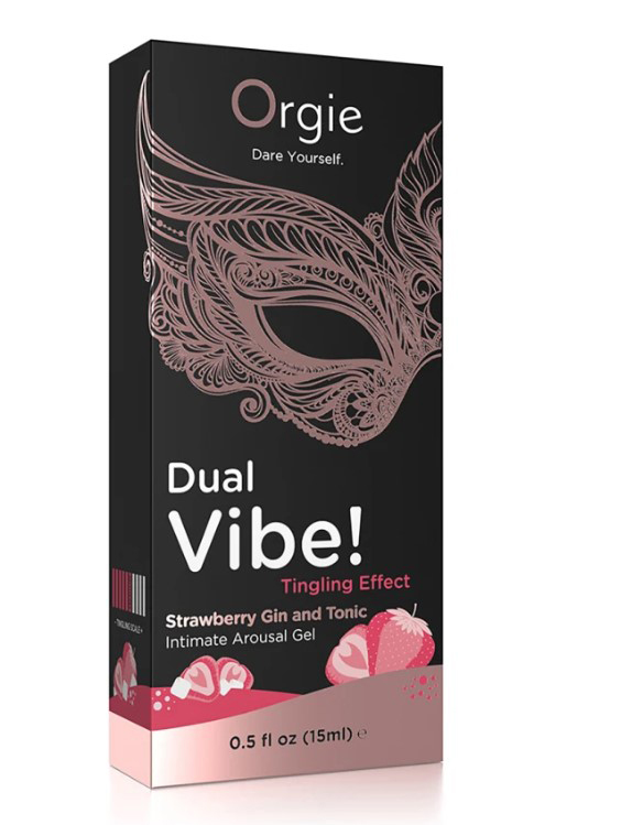 Dual Vibe Gin and Tonic Strawberry Kissable Liquid Vibrator 15ml