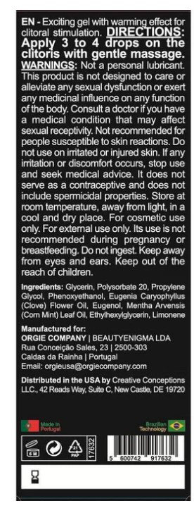 Orgasmic Drops 1oz Clitoral Arousal Serum