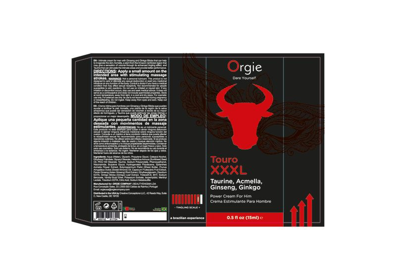 Touro Xxxl Power Cream for Him 15ml