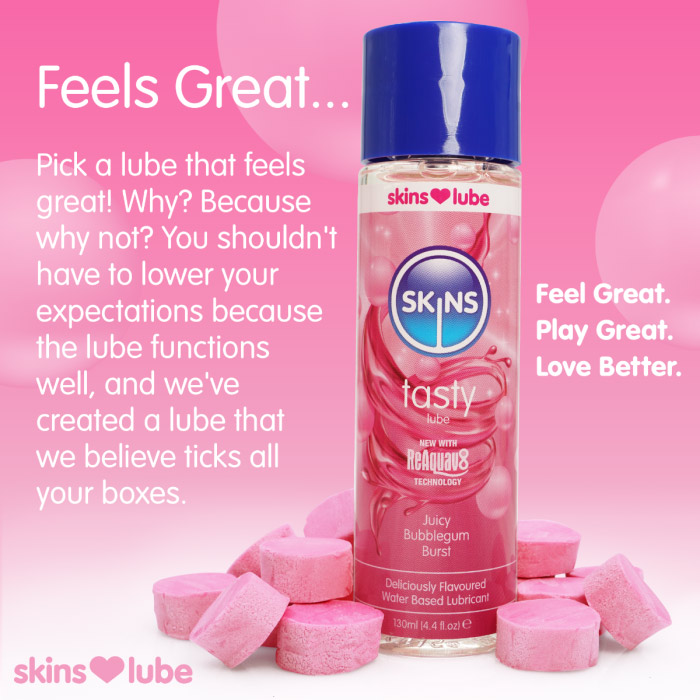 Skins Bubblegum Water Based Lubricant 4.4oz