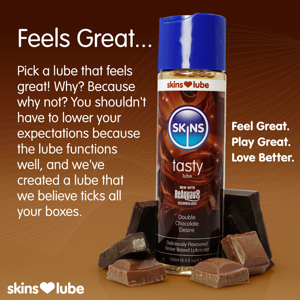 Skins Double Chocolate Water Based Lubricant 4.4oz