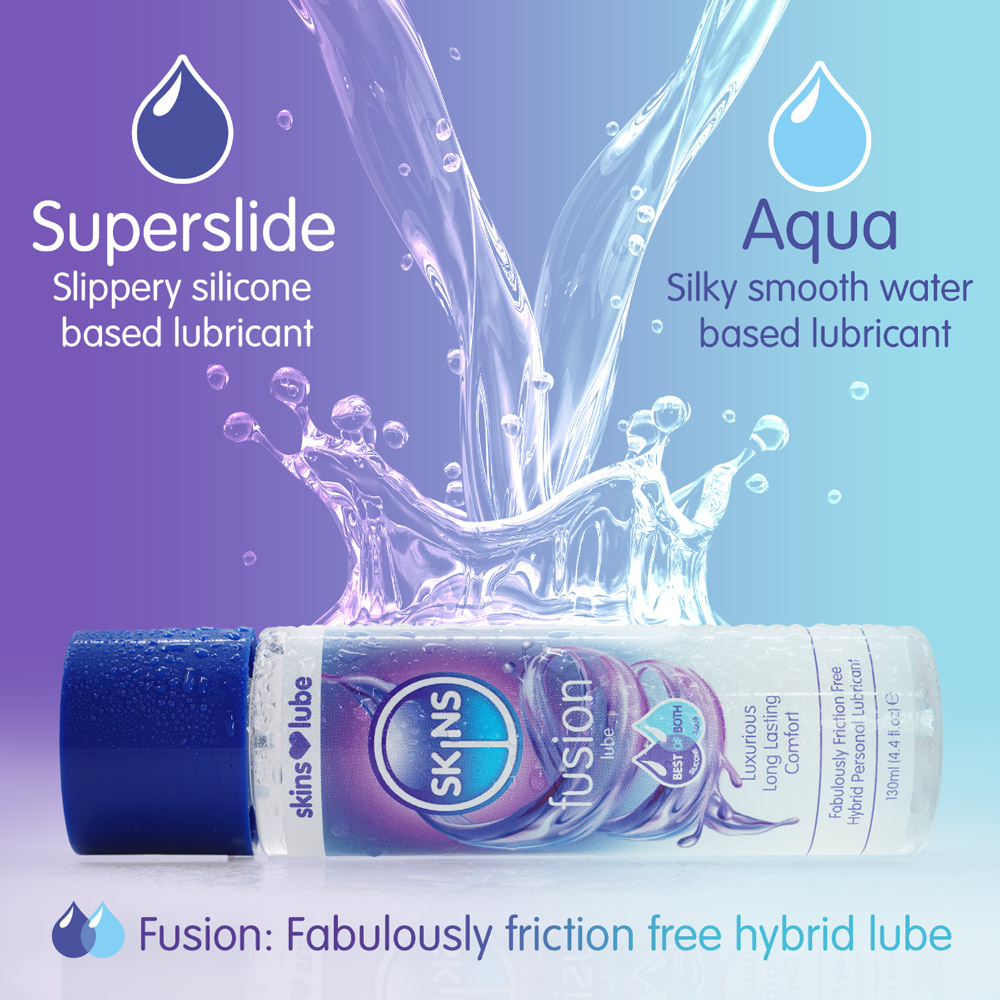 Skins Fusion Hybrid Silicone and Water Based Lubricant 4.4oz