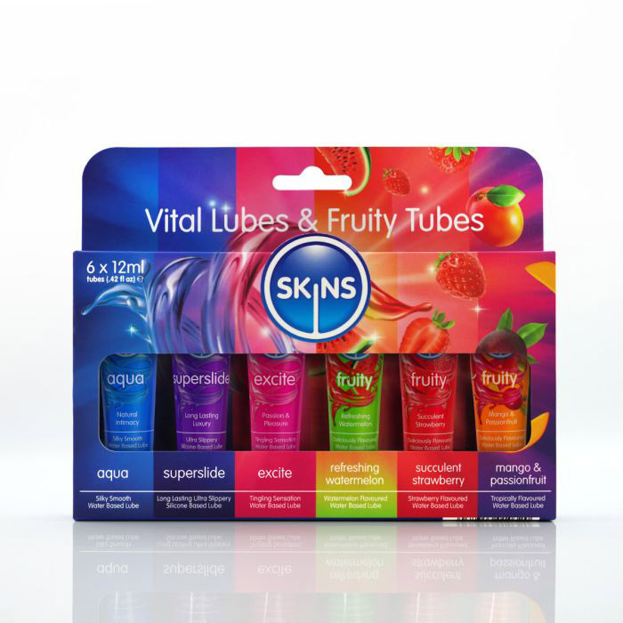 Skins 12ml Sampler Tubes - Vital and Fruity 6pk