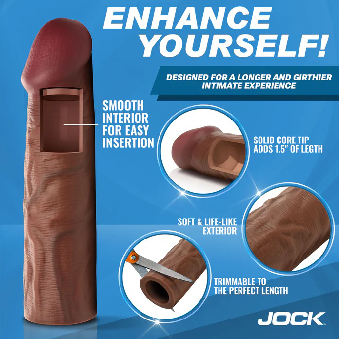 Jock 1.5" Silicone Penis Extension Sleeve