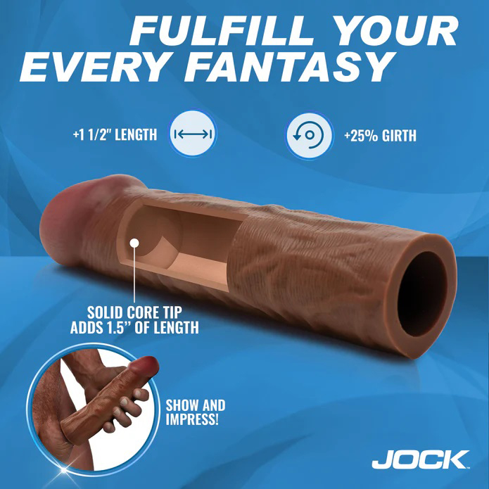 Jock 1.5" Silicone Penis Extension Sleeve