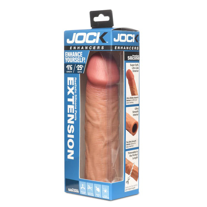 Jock 1.5" Silicone Penis Extension Sleeve