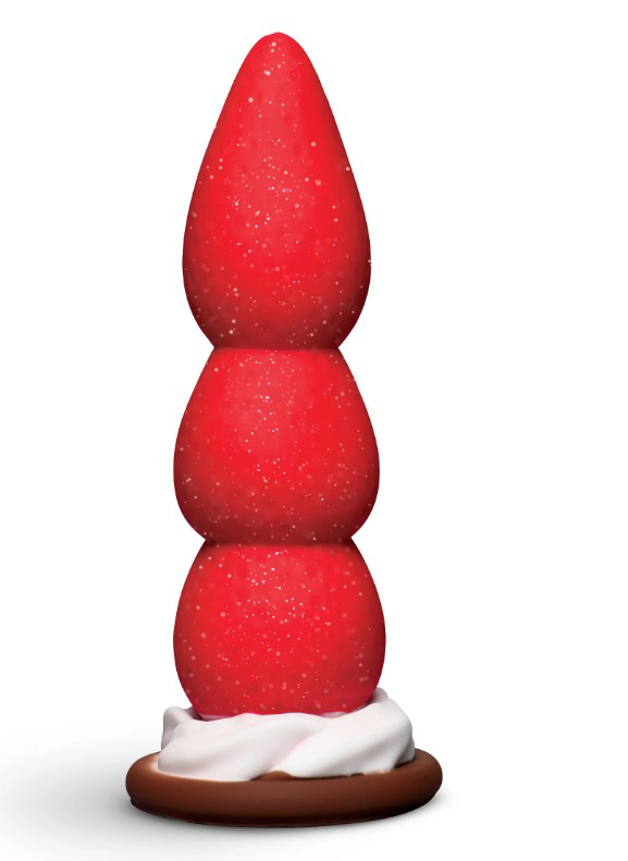 Strawberry Sweet Cream Premium Silicone Dildo