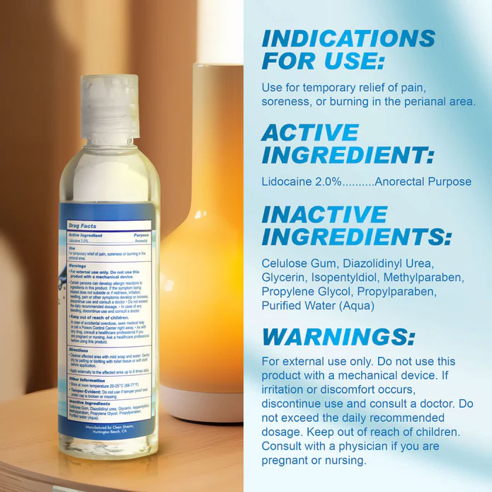 Relax Desensitizing Anal Lubricant - 4 Oz