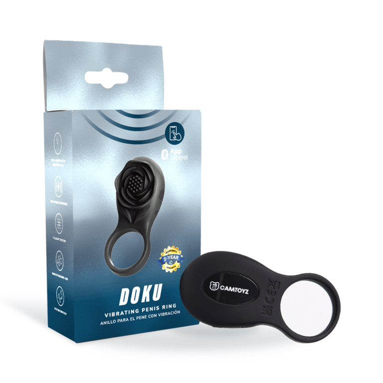 Camtoyz Vibrating Ring Doku - Black