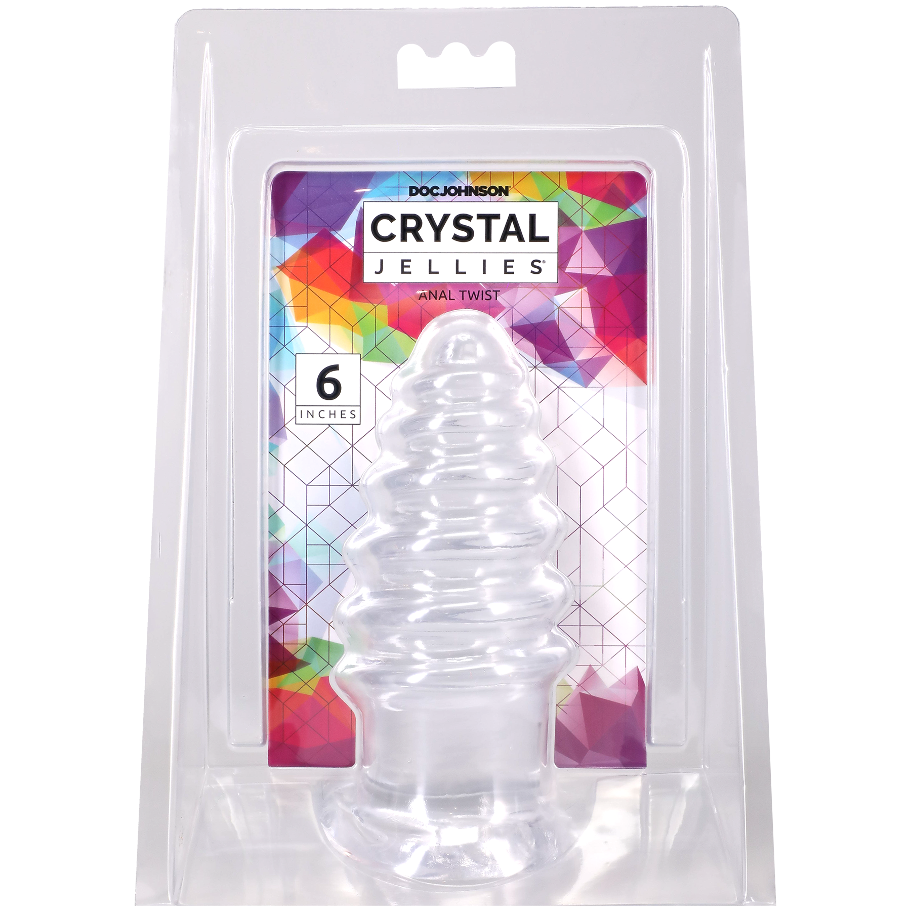 Crystal Jellies - Anal Twist - 6 Inch Clear