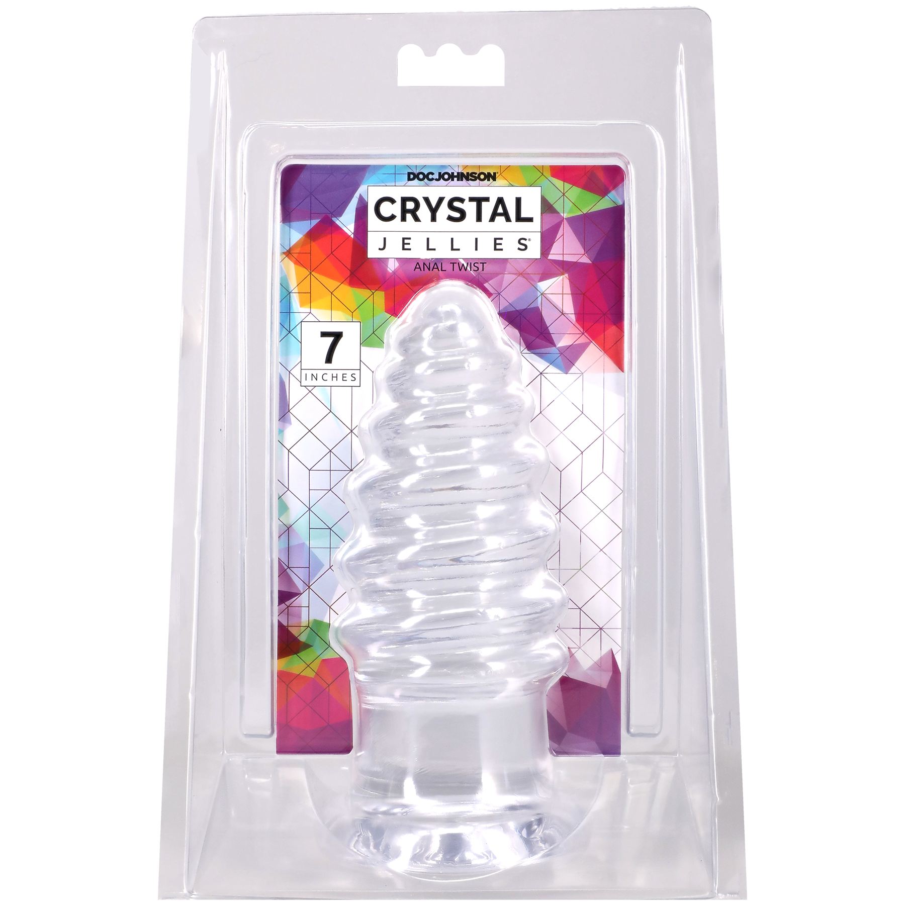 Crystal Jellies - Anal Twist - 7 Inch Clear