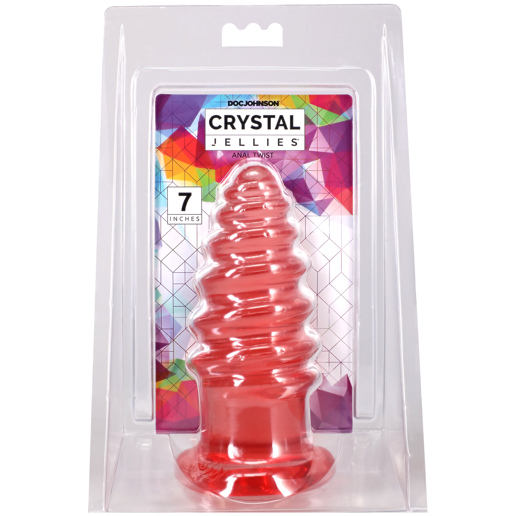 Crystal Jellies - Anal Twist - 7 Inch Pink