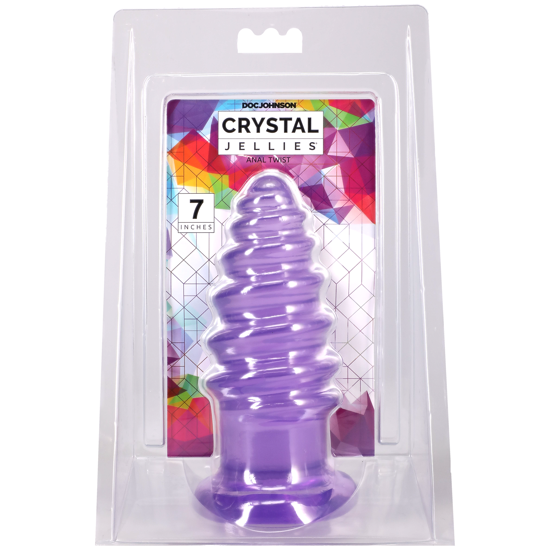 Crystal Jellies - Anal Twist - 7 Inch Purple