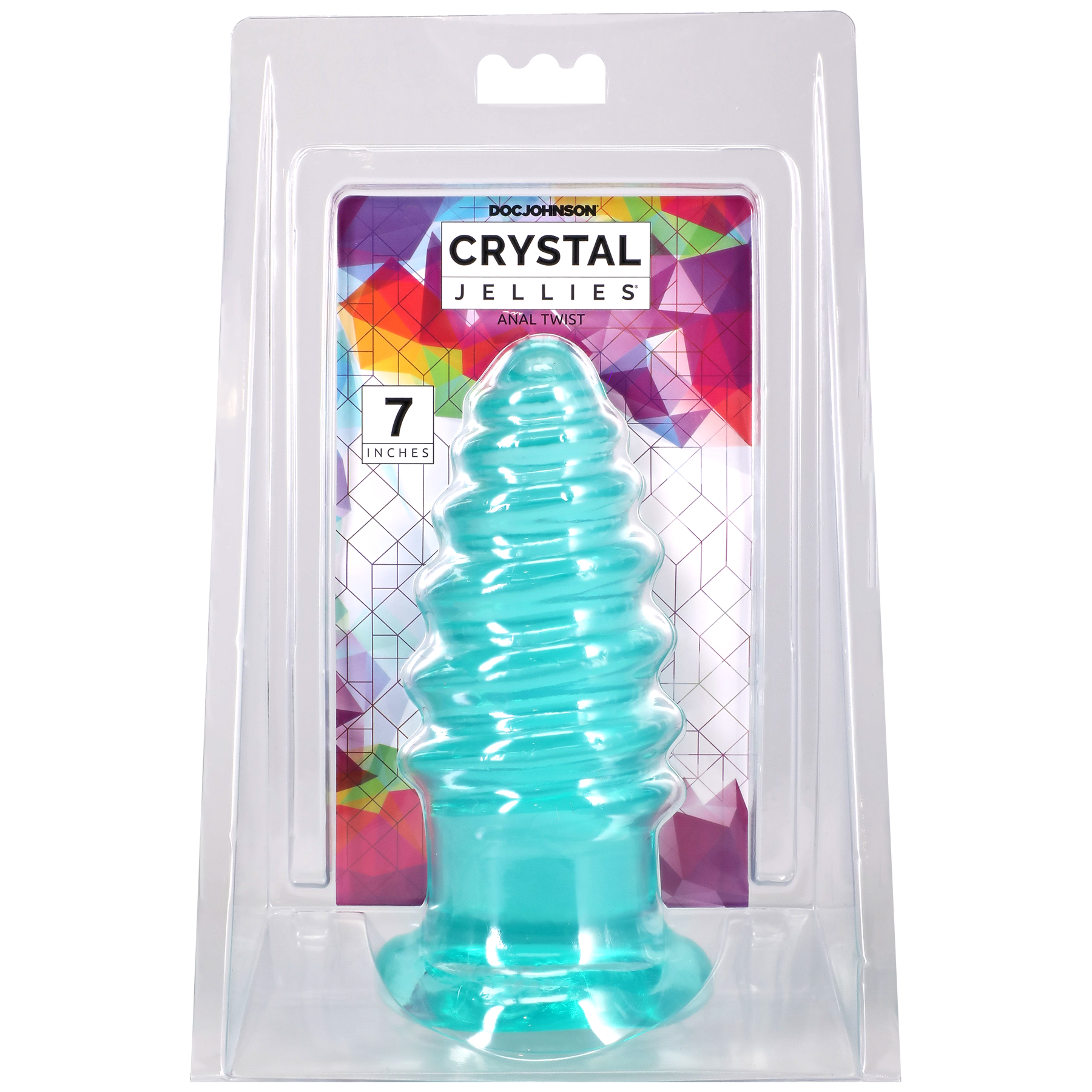 Crystal Jellies - Anal Twist - 7 Inch Teal