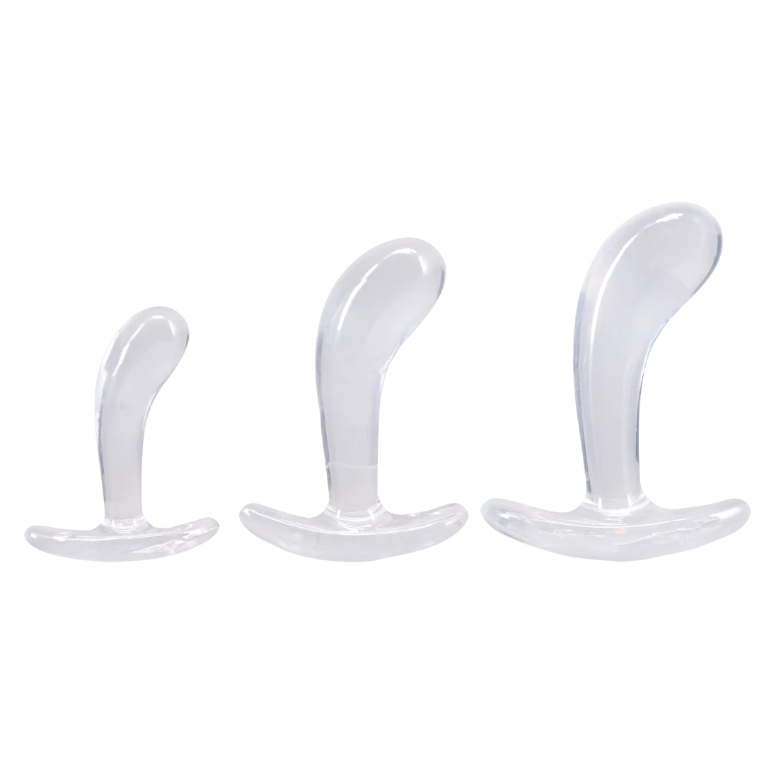Crystal Jellies - Curved Anal Trainer Set