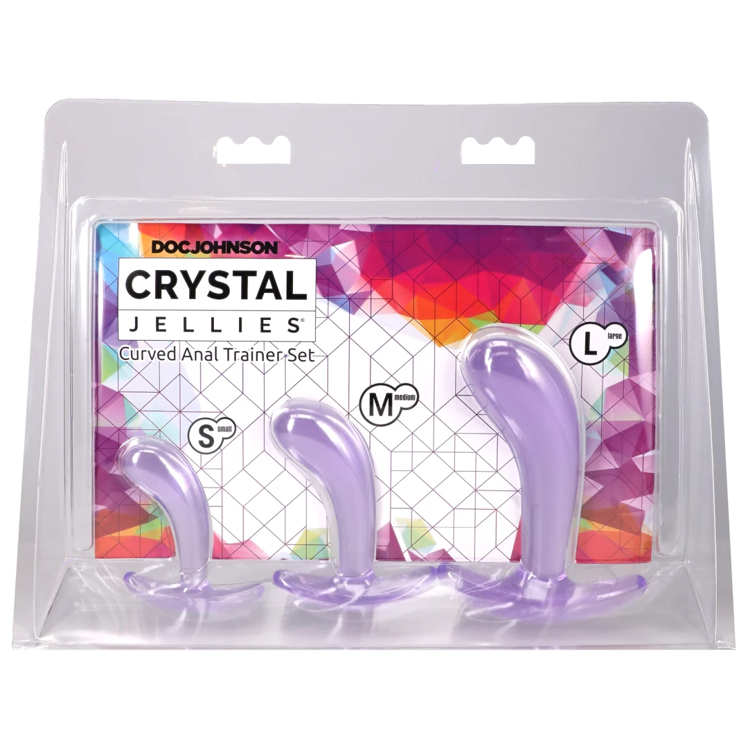 Crystal Jellies - Curved Anal Trainer Set