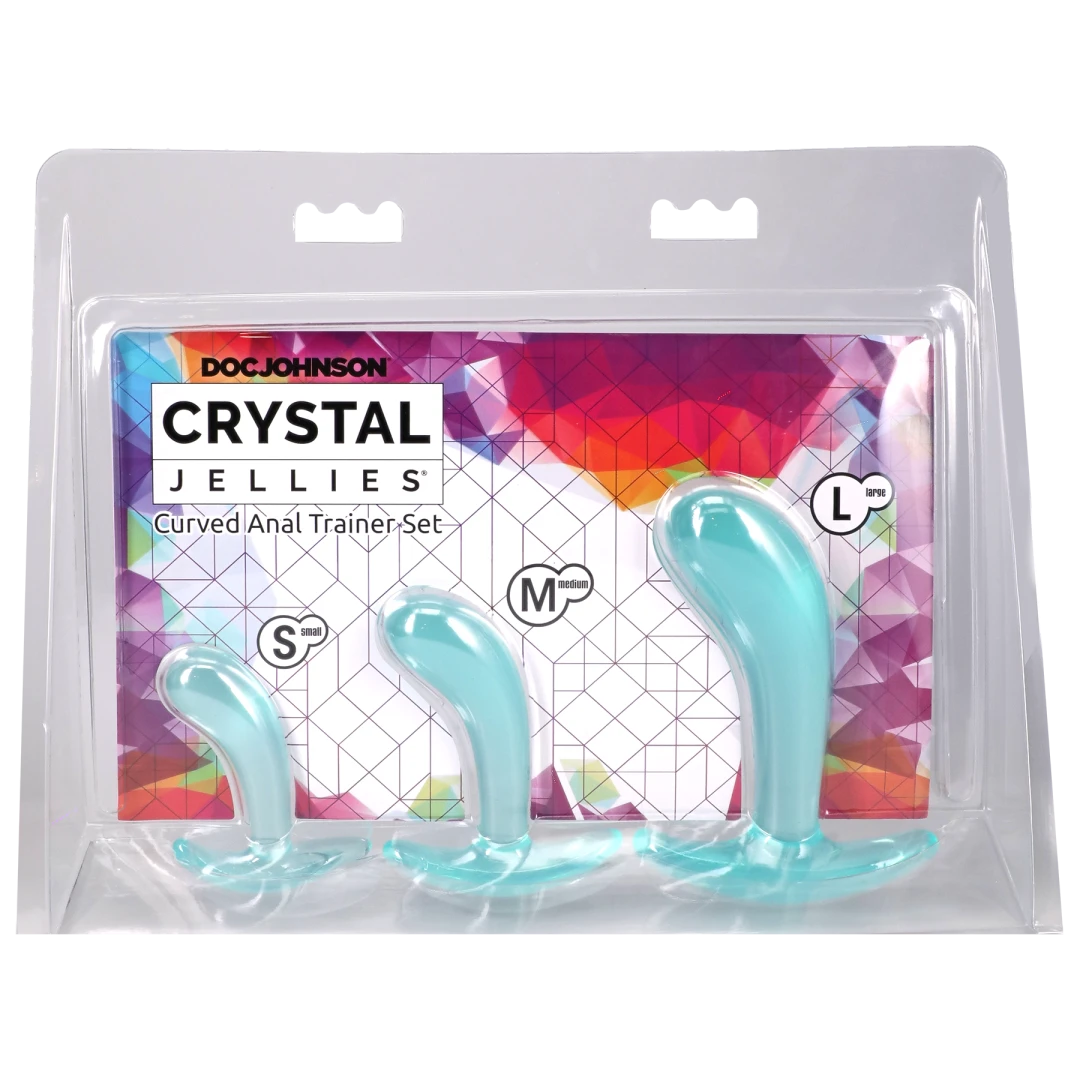 Crystal Jellies - Curved Anal Trainer Set