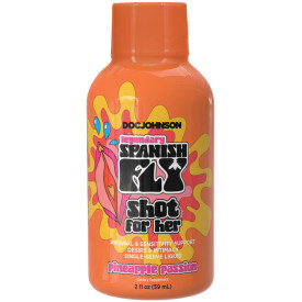 Spanish Fly Shot for Her 12 Pack Display 2 Fl Oz Bottle Pineapple Passion