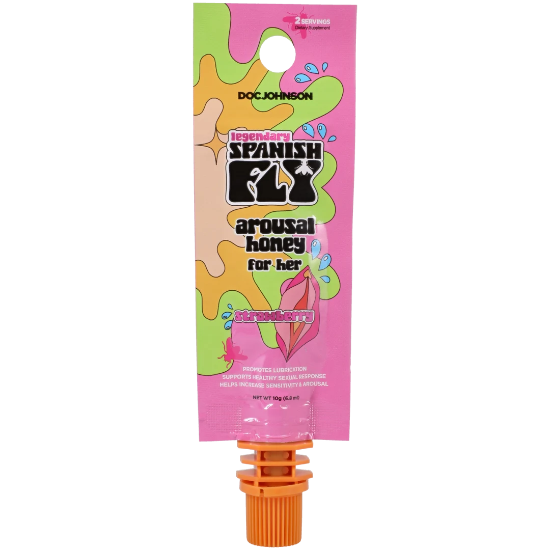 Spanish Fly Arousal Honey for Her 12 Pack Display Strawberry