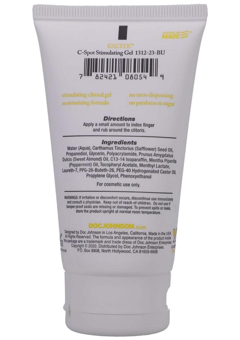 Intimate Enhancements Excite - C-Spot Stimulating Gel - 2 Oz. - Boxed