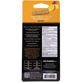 Goodhead Deep Throat Spray to Go Mango .30fl Oz