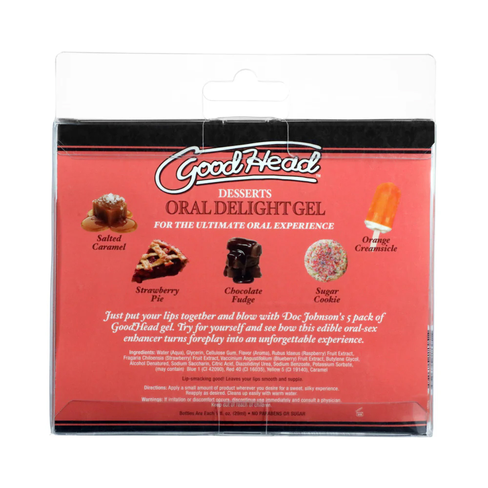 Goodhead - Oral Delight Gel - Dessert - 5 Pack - 1 Fl. Oz.