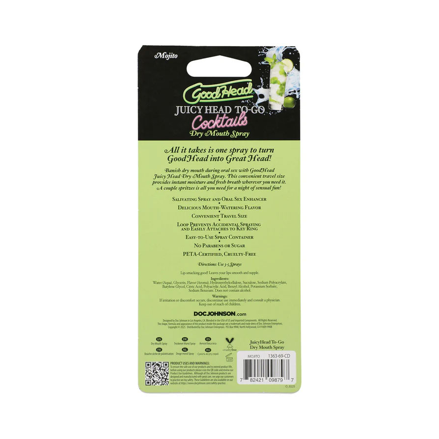 Goodhead Juicy Head Cocktails Dry Mouth Spray to-Go