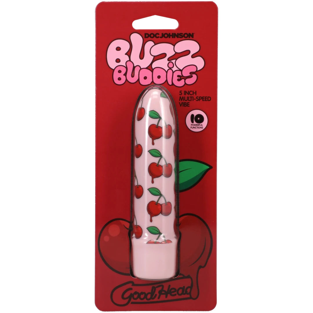 Goodhead - Buzz Buddies - 5 Inch Muti-Speed Vibe Cherries