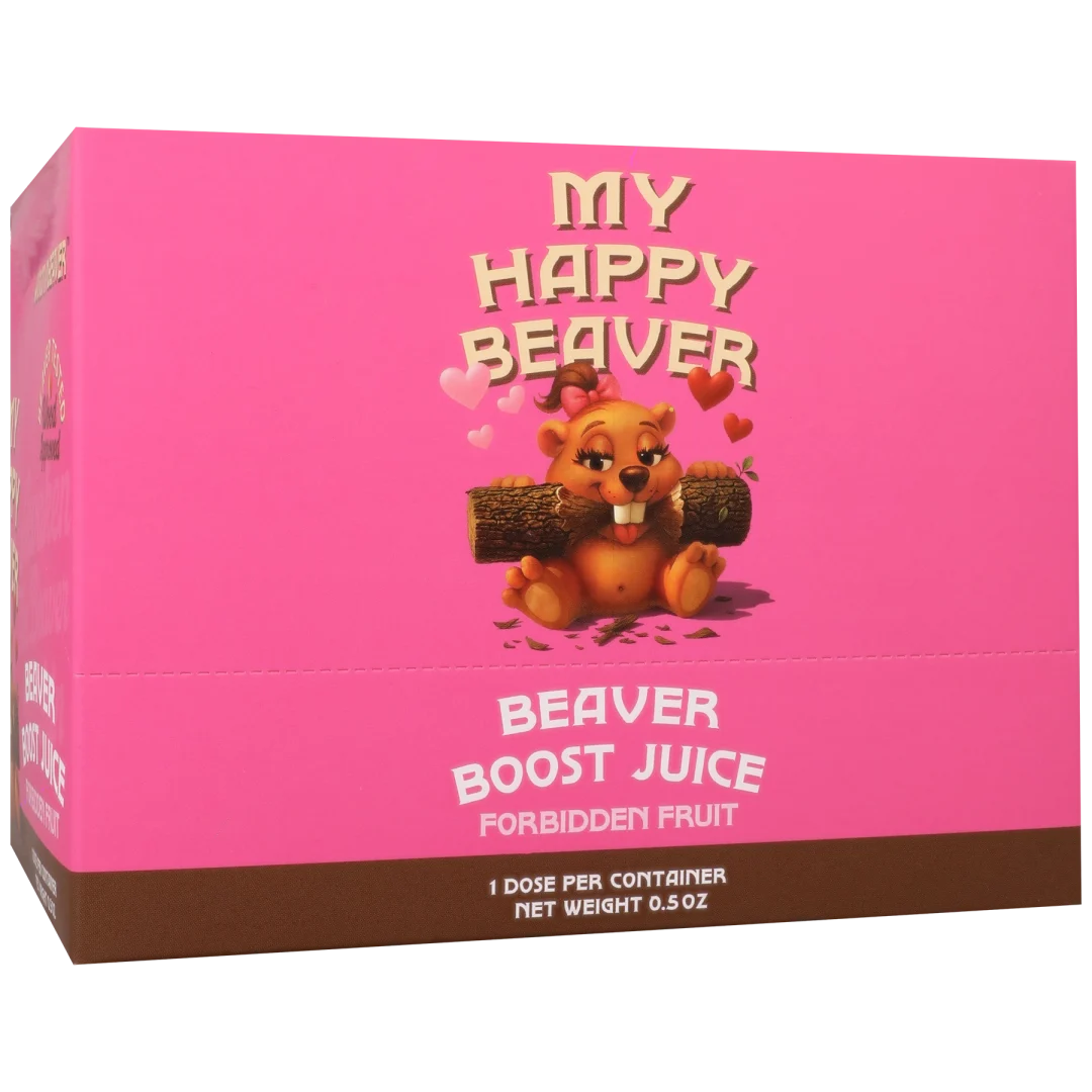 Beaver Boost Juice for Her 12 Pack Display Forbidden Fruit